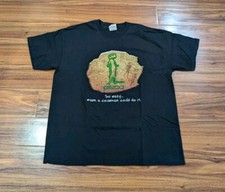 Geico So Easy Even Caveman Could Do It Shirt Sz XL Vintage Promo Tee Commercial