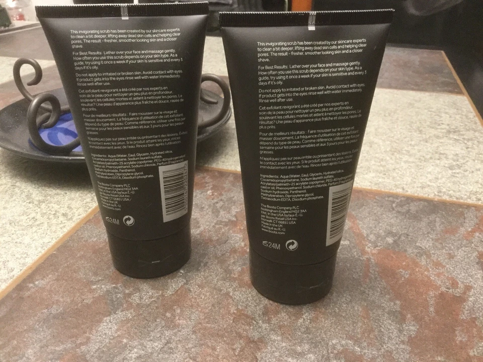 2) Nº7 EXFOLIANTE FACIAL ENERGIZANTE PARA HOMBRE ROSTRO EXFOLIANTE ENERGIZANTE 5OZ. ¡FANTÁSTICO!! Foto 3 de 4