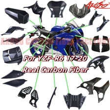 For R6 2017-20 Carbon Fiber Front Fender Tank Cover Heel Guard Seat Cowl Winglet