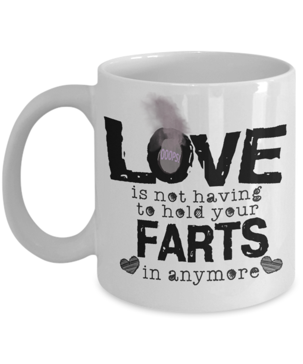 Funny Fart Coffee Mug Farting Cup Gifts For Husband Wife Love Fart ...