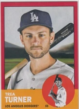 TREA TURNER /75 TOPPS ARCHIVES RED BORDER PARALLEL PHILLIES #99 2022 22