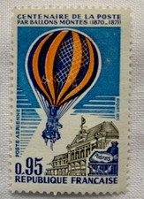 Timbre France 1971 PA 45 ballon centenaire ballons montés montgolfière neuf luxe