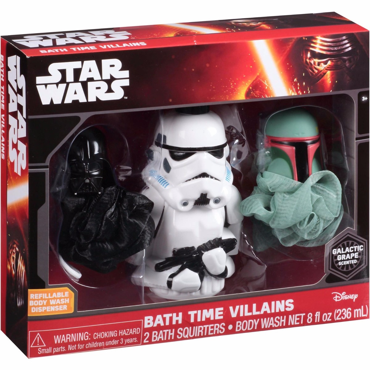 Disney Star Wars Galactic Grape Scented Bath Time Villains Gift