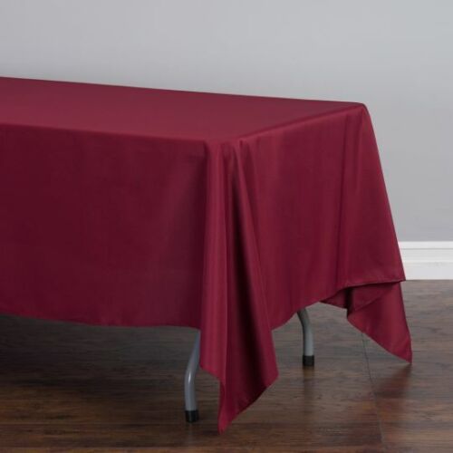 1 or 10 pcs 70 x 120 in. Rectangular Poly Tablecloth 33 colors Wedding Party - Picture 19 of 41