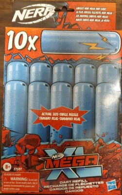 New Nerf MEGA XL Dart Refills For all Mega XL Blasters refills- 10 New Darts