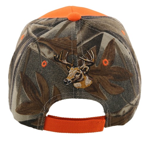 GORRA GORRA DE CAZA BORN TO HUNT FORZADO A TRABAJAR CIERVO BUCK NARANJA - Imagen 4 de 4