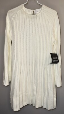 Pomander Place Tuckernuck Ivory Adi Knit Dress - Size Medium