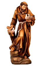 św. Franciszek, Francois, Franjo, rzeźba drewniana/ wood