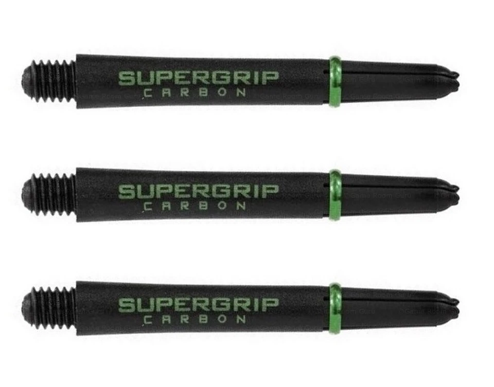 1 New Set Harrows Midi SuperGrip Carbon Dart Shafts – Ships w/ Tracking - Green