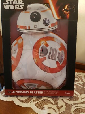 New Star Wars The Last Jedi BB8 BB-8 Droid Robot Party Serving Platter Tray