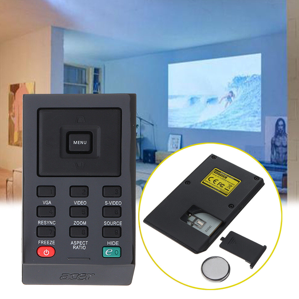 Télécommande Pour Projecteur Acer X110P, X112, X1261P, X1161P, Etc. - Marque JES - Neuf