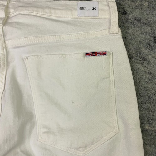 Hudson Womens Jeans Size 30 27" Inseam White Blair Super Skinny High-Rise - 第 15/18 張圖片