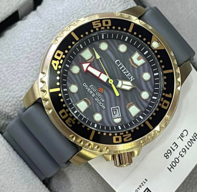 Citizen Eco-Drive BN0163-00H Promaster Diver Watch Rose Gold Tone Citizen Eco-Drive BN0163-00H Promaster Diver Watch Rose Gold Tone