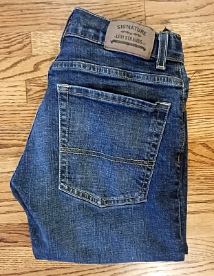Levis Womens Signature S67 Athletic Stretch Straight Jeans Sz 14