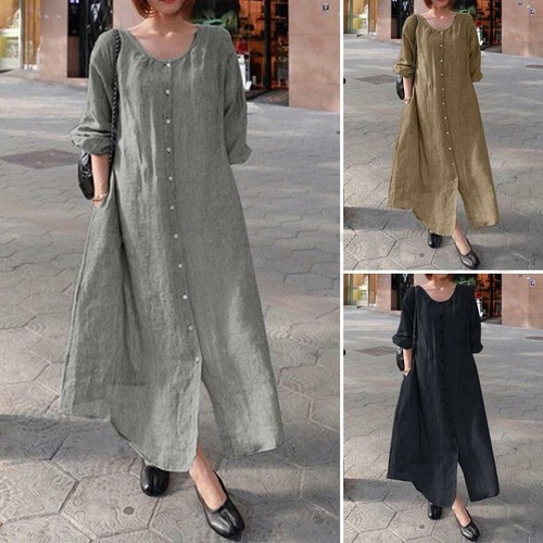 ZANZEA Women Summer Casual Loose Kaftan 
