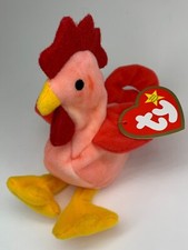 Strut - Rooster - Ty TEENIE Beanie Baby 1999 McDonalds Stuffed Plush With Tags
