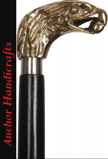 Nautical Handmade solid Brass eagle handle black … - image 8