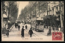 Ansichtskarte Nice, L´Avenue de la Gare, Ges...