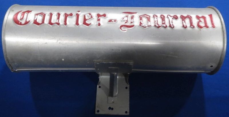 Courier Journal Times Newspaper Tube Mailbox Advertising
