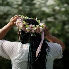 Handmade Woodland Cottagecore Flower Crown, Floral Crown, Flower Wreath