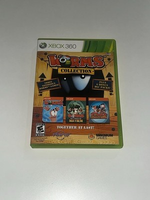 Worms Collection Xbox 360 Game Complete Tested Works Authentic