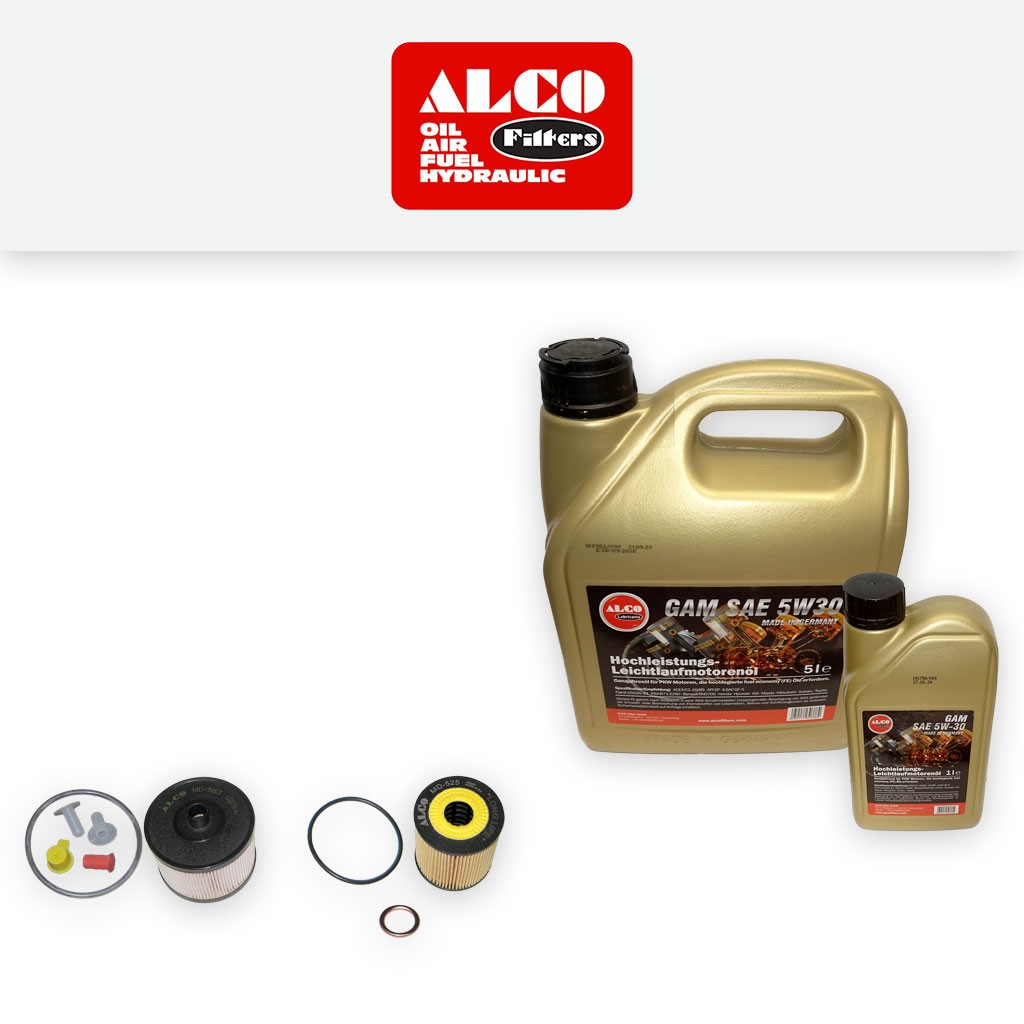SERVICE KIT for PEUGEOT 407 2.0 HDI DW10BTED4 OIL FUEL FILTERS +OIL (2004-2010)
