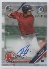 2019 Bowman Chrome Prospects Refractor 453/499 Danny Diaz #CPA-DD Auto 09gj