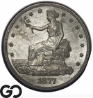 1877-S Trade Dollar, Tough This Nice! Absolute WOW, Sharp Gem BU++