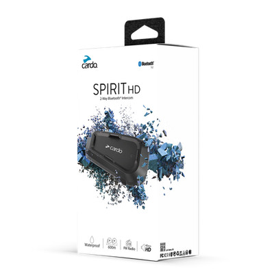 Cardo Spirit HD 2-Wege Motorrad Gegensprechanlage - Wasserdicht/Bluetooth - (Einzelset)