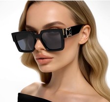 Women Sunglasses Oversized Square Shades Luxury Fashion Designer Style Classy