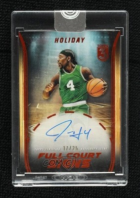 2023-24 Topps Three Full Court Signs Bronze /25 Jrue Holiday #FCS-JH Auto 1bi0