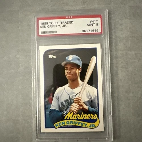 1989 Topps Traded Ken Griffey Jr #41T (RC) - PSA 9