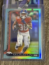 Topps 2025 Chrome Jaleel McLaughlin #90 Aqua /299 Denver Broncos