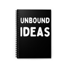 Unbound Ideas Notebook - Spiral Lined Notebook, Back to School