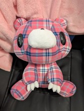 US Seller Chax-GP Gloomy Bear Plush 563 Check Fabric Tartan Pink 12" No Blood