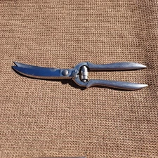 Vintage Everbrite Stainless Steel kitchen Poultry Shears , Made in Itlay