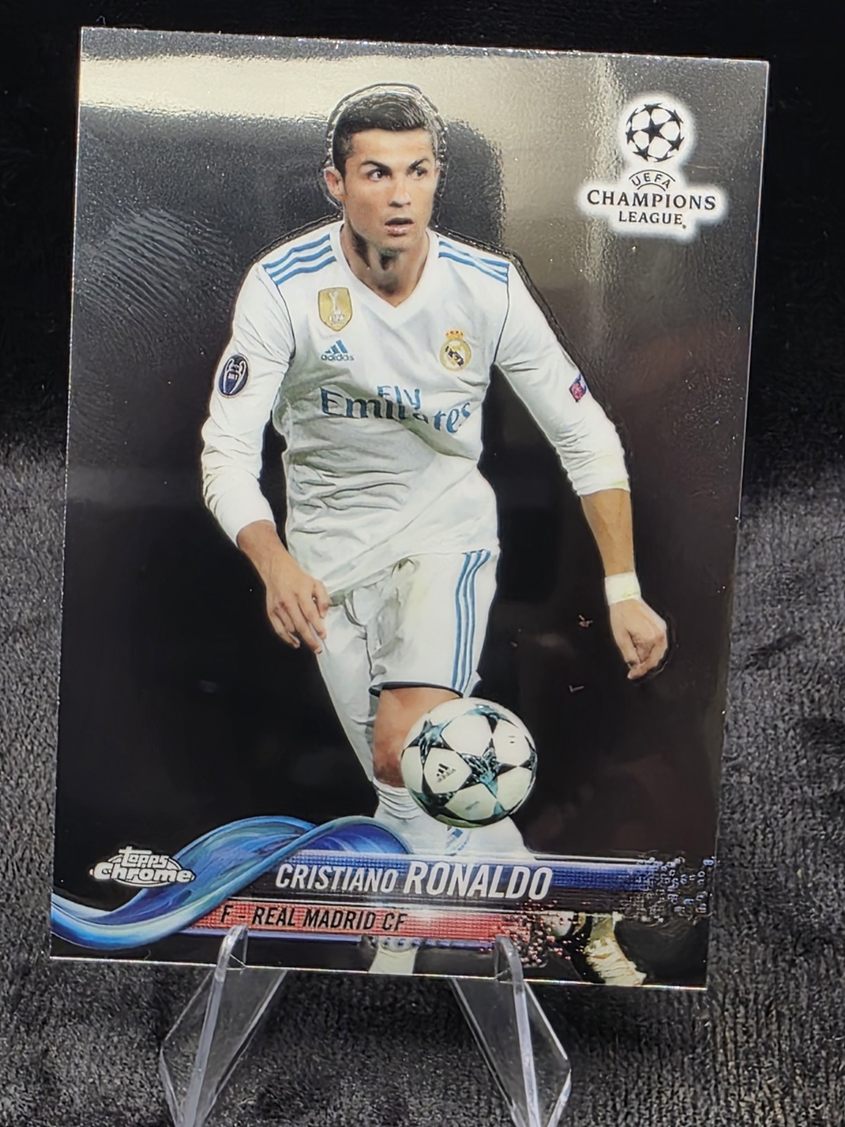 2017-18 Topps Chrome UEFA Champions League - Cristiano Ronaldo #93 Ball Visible