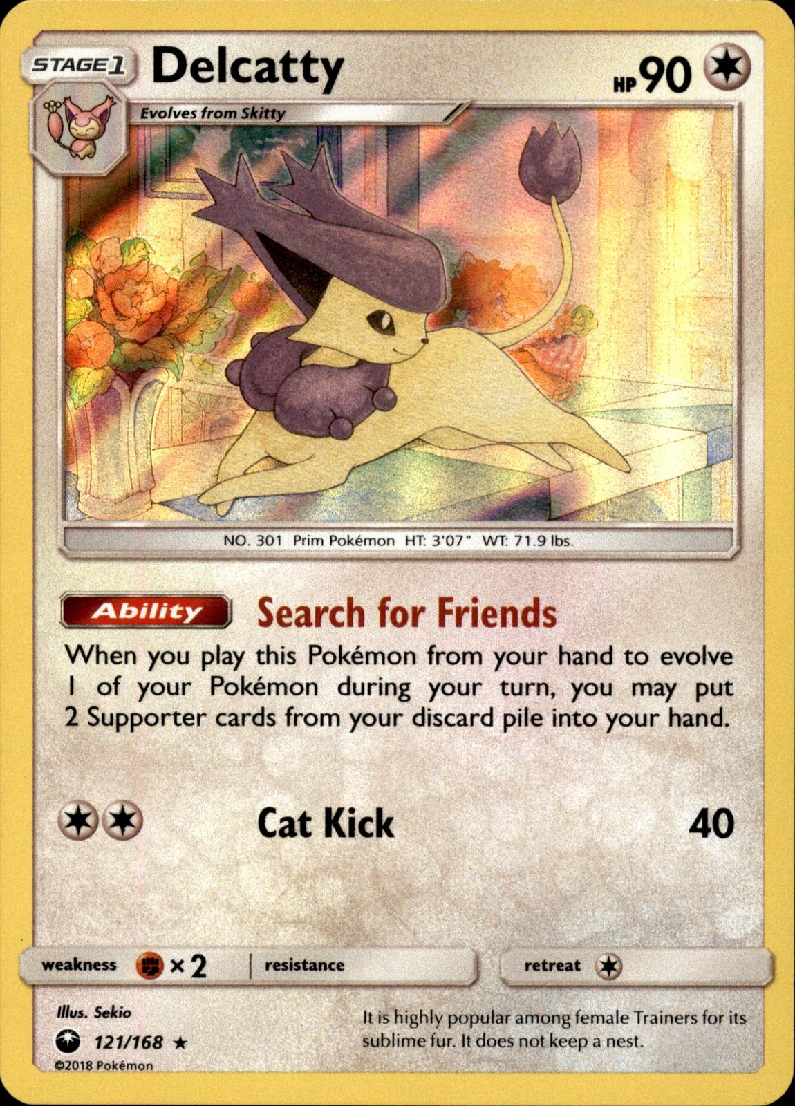SM - Celestial Storm #121/168 Delcatty