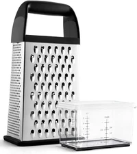 Urbanstrive Cheese Grater with Container, Stainless Steel