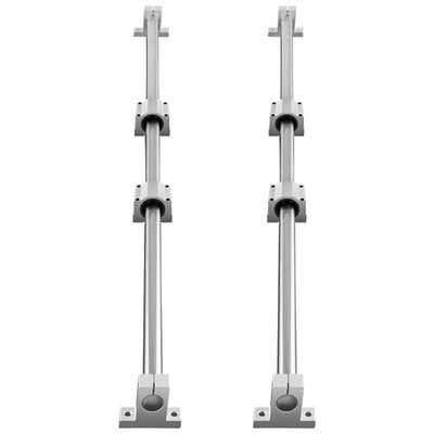 Linear Guide Rails 4 Slide Blocks High Load-Bearing for CNC Routers Lathes Mills