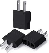 Adaptador De Corriente Europeo a Americano Usa Convertidor Eu to Us