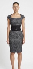 BEAUTIFUL VINTAGE KAREN MILLEN WOOL WIGGLE DRESS SIZE 10