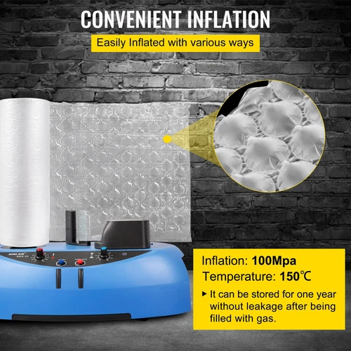 984ft x16" Air Cushion Machine Film Small Bubble Pillow Packaging Padding Roll 1 - Bild 17 von 17