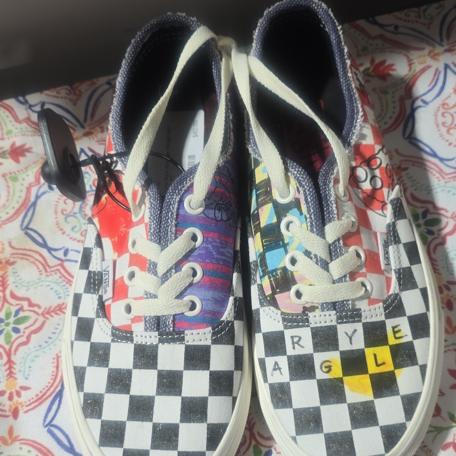 Vans Stranger Things Checkered Multicolor Canvas … - image 1