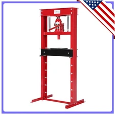 Hydraulic Workshop Press H-frame structure Height-adjustable with movable panel