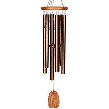 Woodstock Wind Chimes Amazing Grace Chime Medium 24'' Bronze Wind Chime Ins...