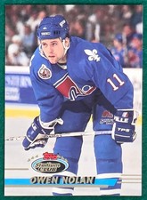 Owen Nolan - 1993-94 Topps Stadium Club #397 - Quebec Nordiques Hockey Card
