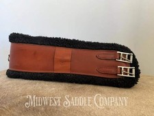 44&rdquo; Leather CTK Saddlery Sheepskin Fleece Girth