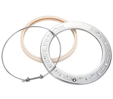 Therwen Pool Light Ring Replacement LED Gasket Stainless Steel Face Ring