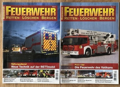 Feuerwehr Retten-Löschen-Bergen 2 Hefte 2013 Heft 4 u. 5